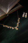 Temple Pyramid Collar Diamond Crush Necklace Set