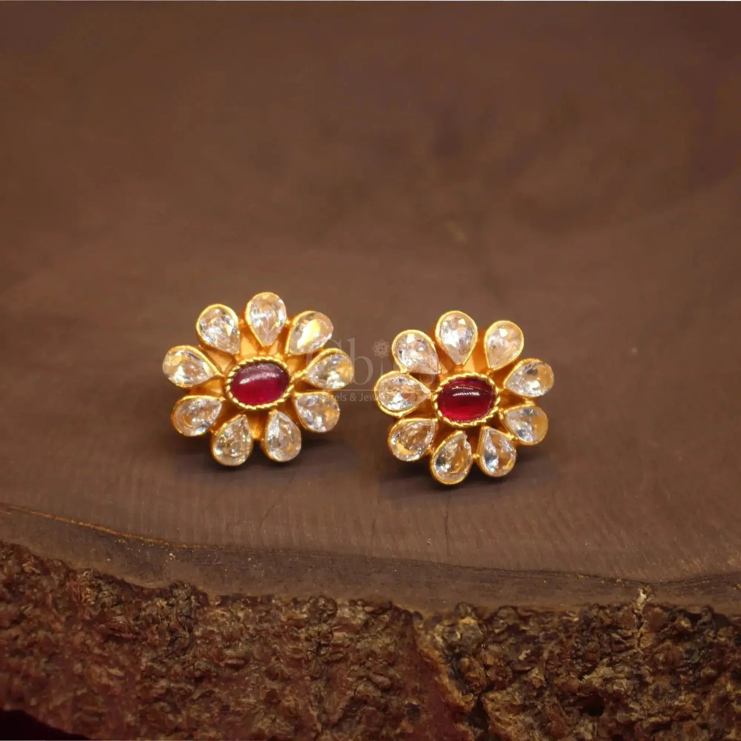 Sevvandhi Earrings – Nature-Inspired Floral Elegance