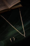 Crystal Dewdrop Diamond Crush Haram Set
