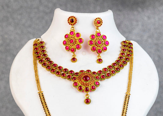 Ruby Rosette Antique Combo Set - ATN - 013