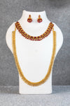 Square Ruby Fringe Antique Necklace And Vanki Haram Set