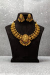 Mango Lakshmi Ruby Emerald Antique Necklace Set - ATN - 170