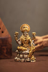 Lakshmi idol dual tone seated