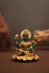 Lakshmi idol hand painted green