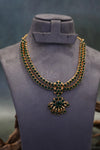 Green Double Line Medallion Kemp Attigai