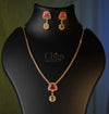 Simple single stone MILI diamond like necklace
