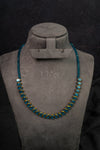 Turquoise Oval Stone Necklace (IBM-43)