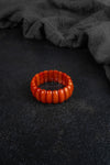 Coral Beaded Stretch Bracelet