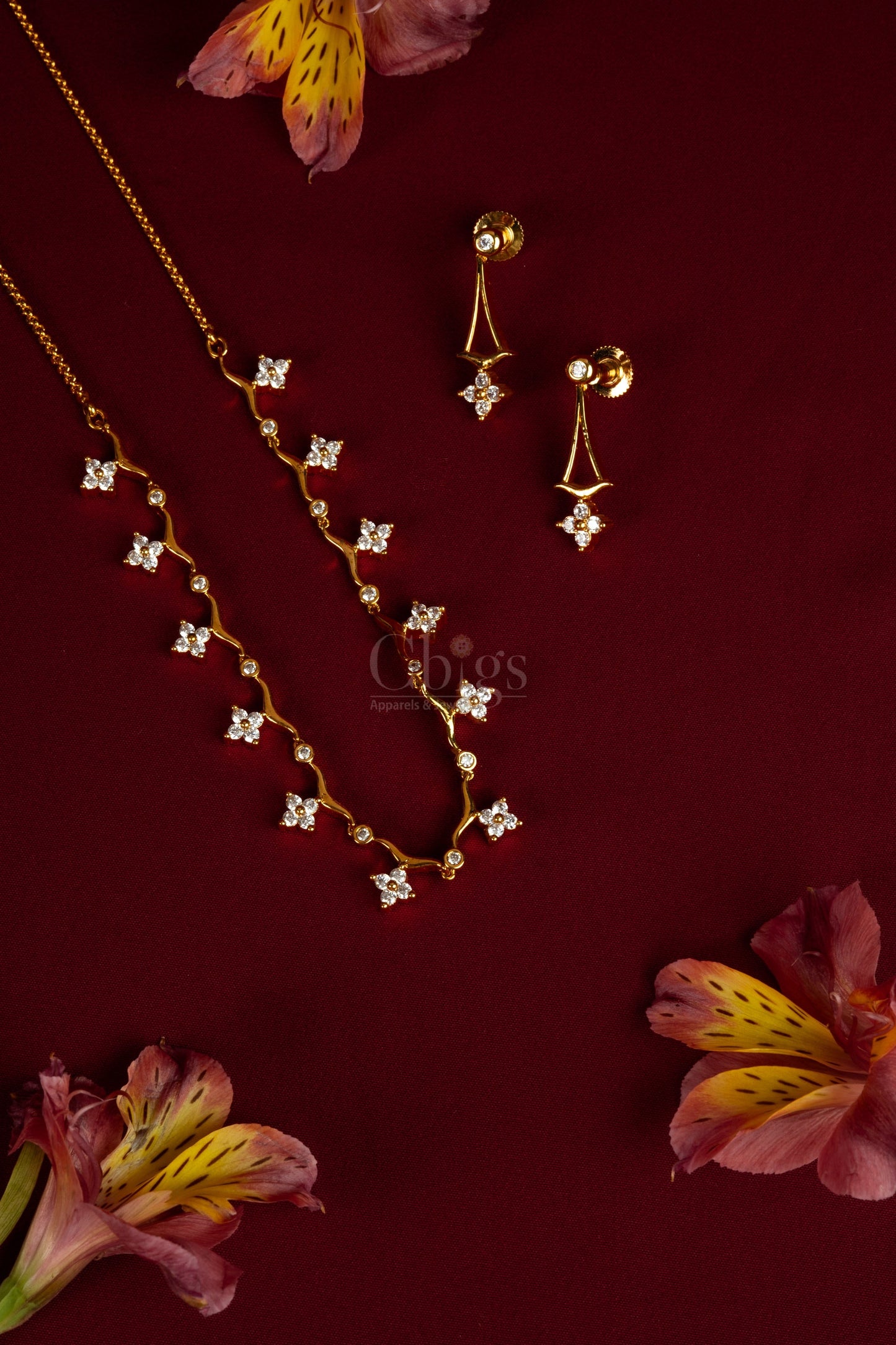 Star Diamond Crush Necklace Set (A-133)