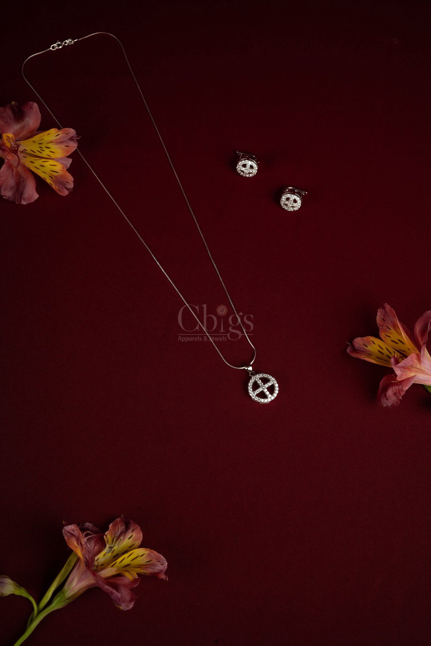 92.5 Silver Elegant Pendant Set