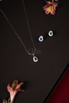 92.5 Silver Contemporary Pendant Set