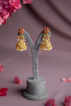 Floral Pearl Temple Antique Jhimki