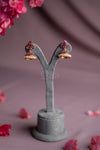 Ruby Pearl Dome Antique Jhimki