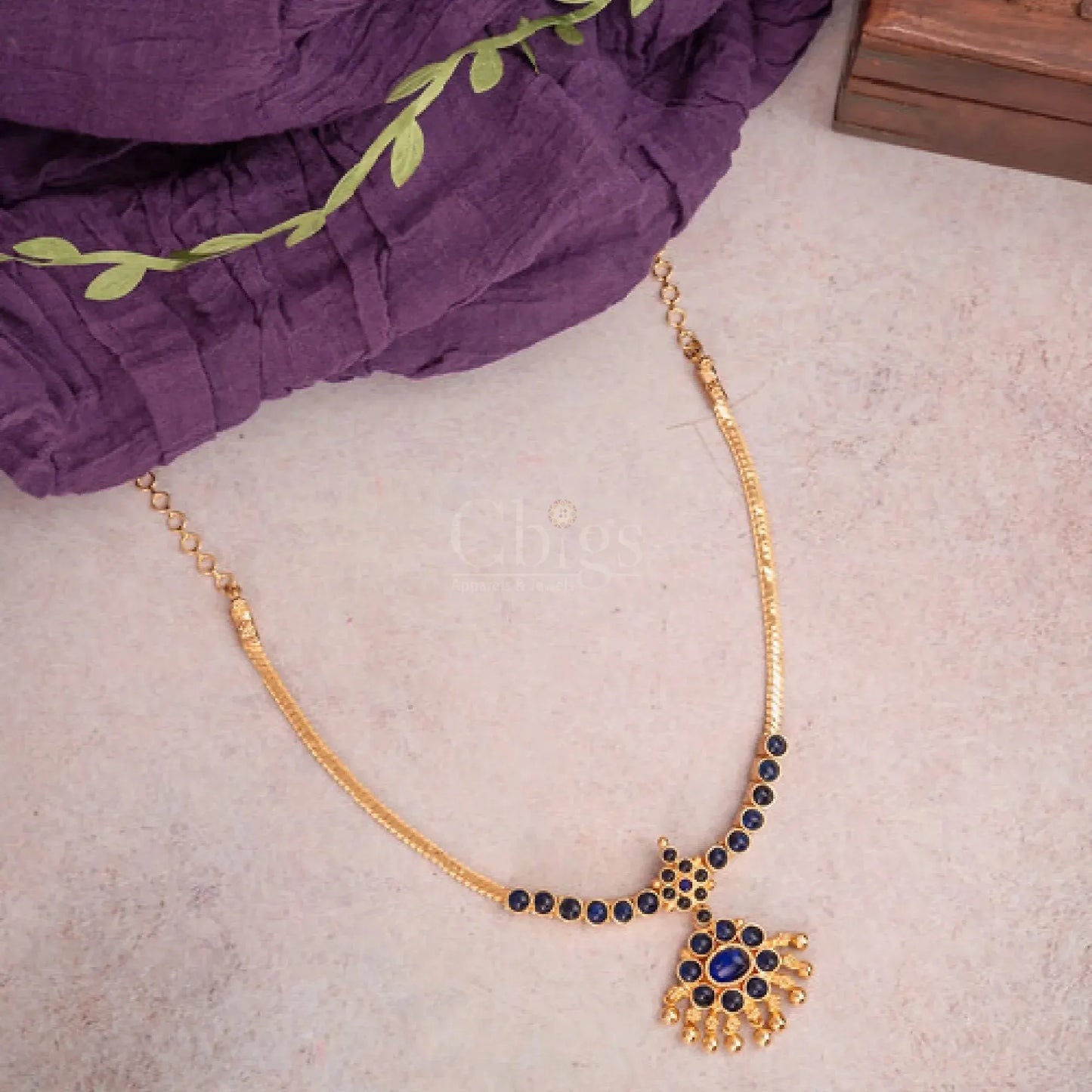 Sapphire Kemp 6 Stone Long Attigai