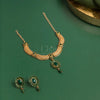 Antique Kundan Emerald Choker Set