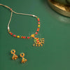 Antique Navratna Pendant Choker Set