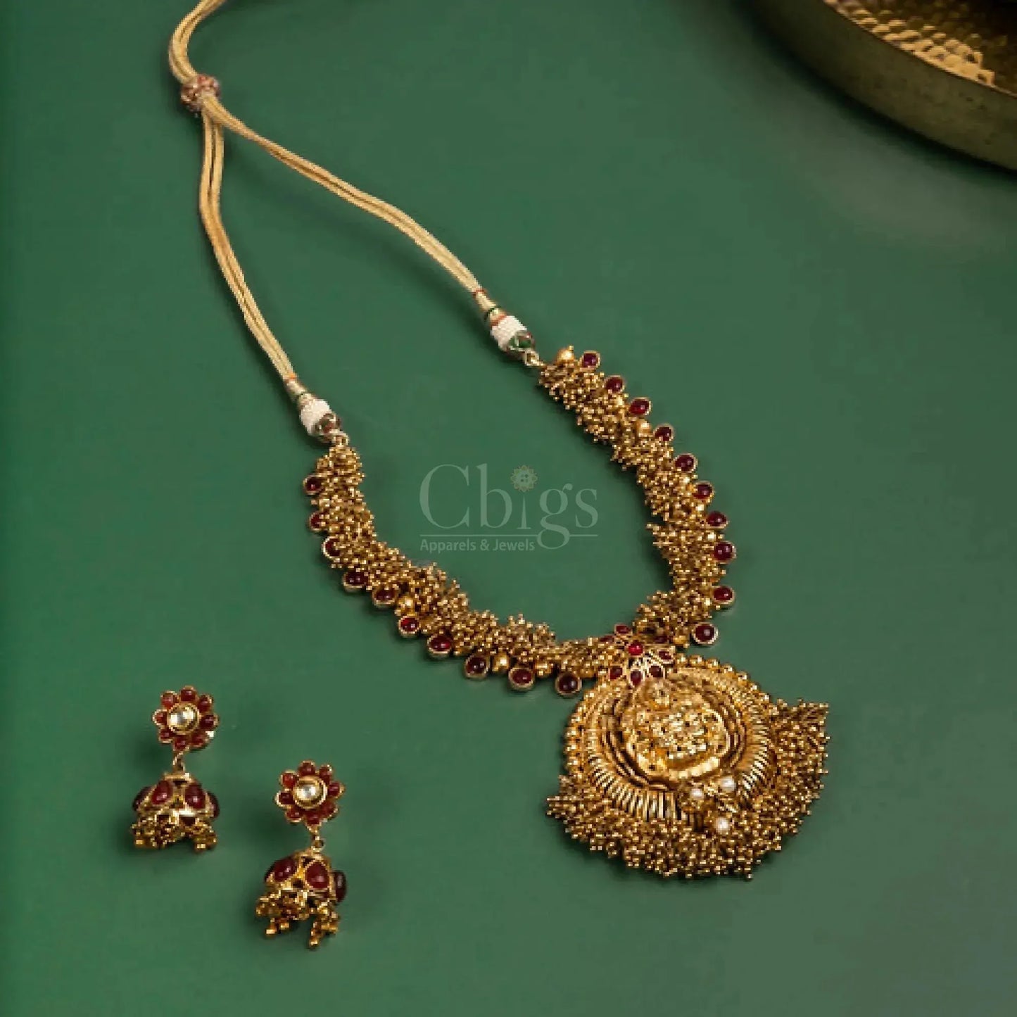 Antique Lakshmi Bead Necklace Set