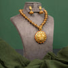 Antique Goddess Medallion Necklace Set