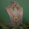 Antique Emerald Pearl Necklace Set