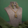 Antique Green Enamel Necklace Set