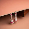 Royal Ruby Stone Jhumka Drop Earrings