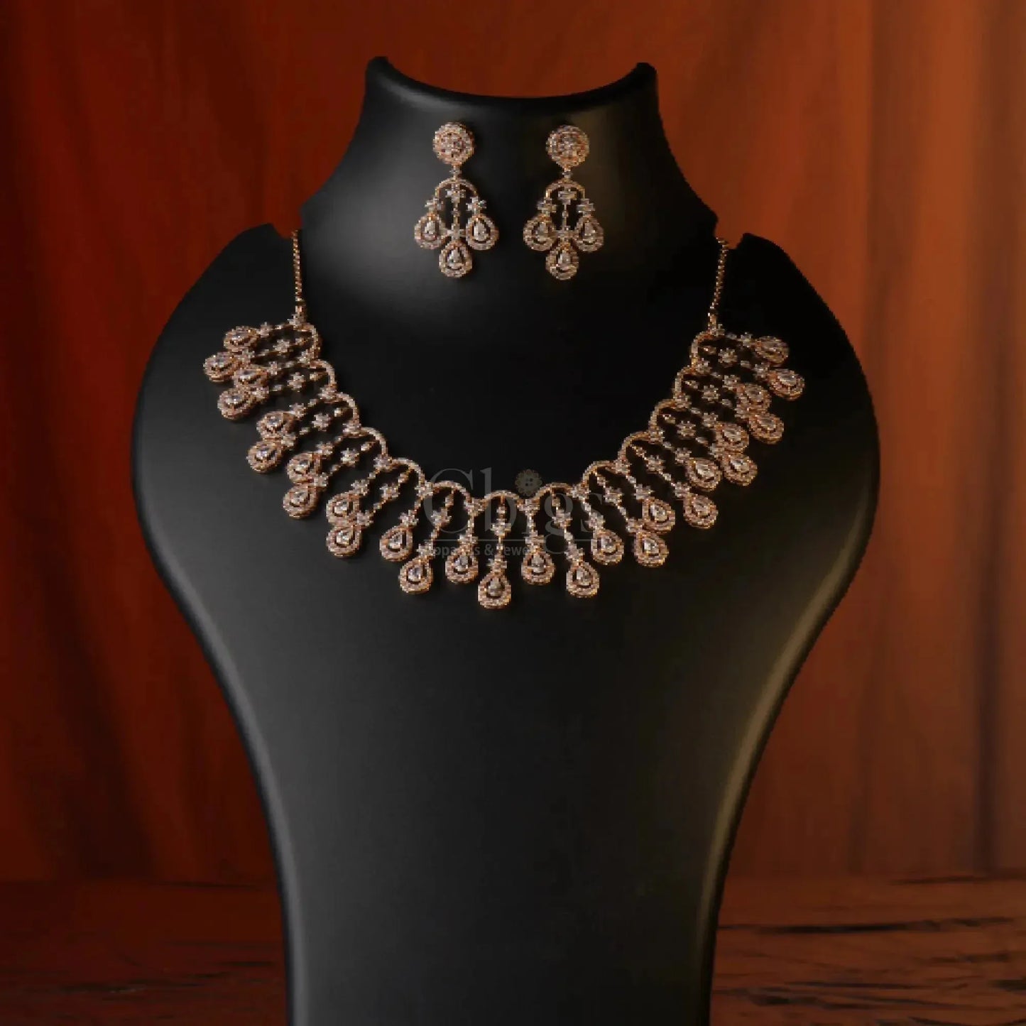 Neha Diamond Crush Statement Neckpiece – Drape Yourself in Radiance