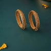 Antique Gold Leaf Motif Bangles – Size 2.8 (Pair)