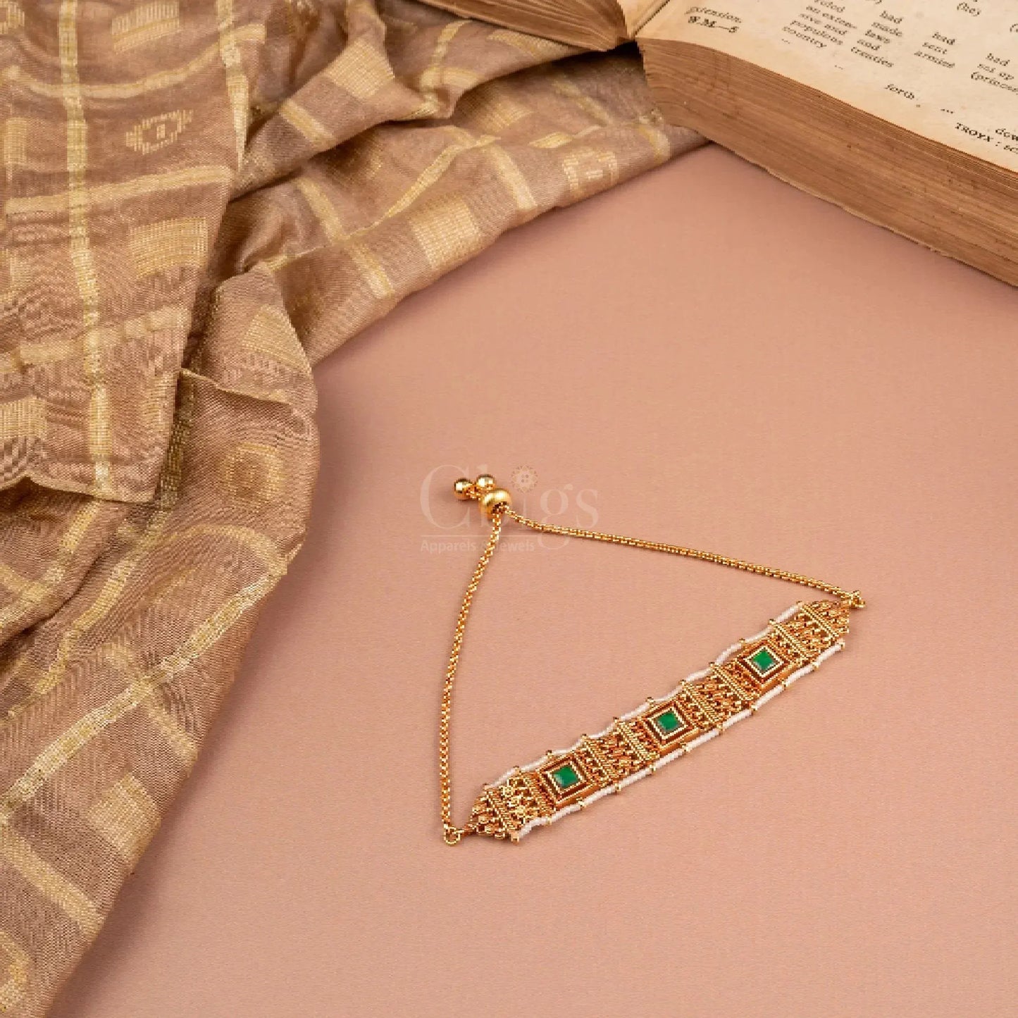 Emerald Temple Braid Bracelet