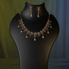 Diti Diamond Crush Necklace Set – Delicate Sparkle with Crystal Grace