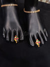Navaratna Cluster Toe Ring - Adjustable (Single)