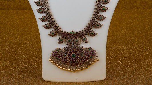 Antique Emerald Ruby Leaf Crest Haram