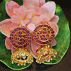 Morah Earrings – Kemp Jhumkas with Peacock Twist