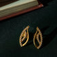 Interlock Leaf Diamond Crush Necklace Set