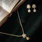 Kundan Clover Diamond Crush Necklace Set