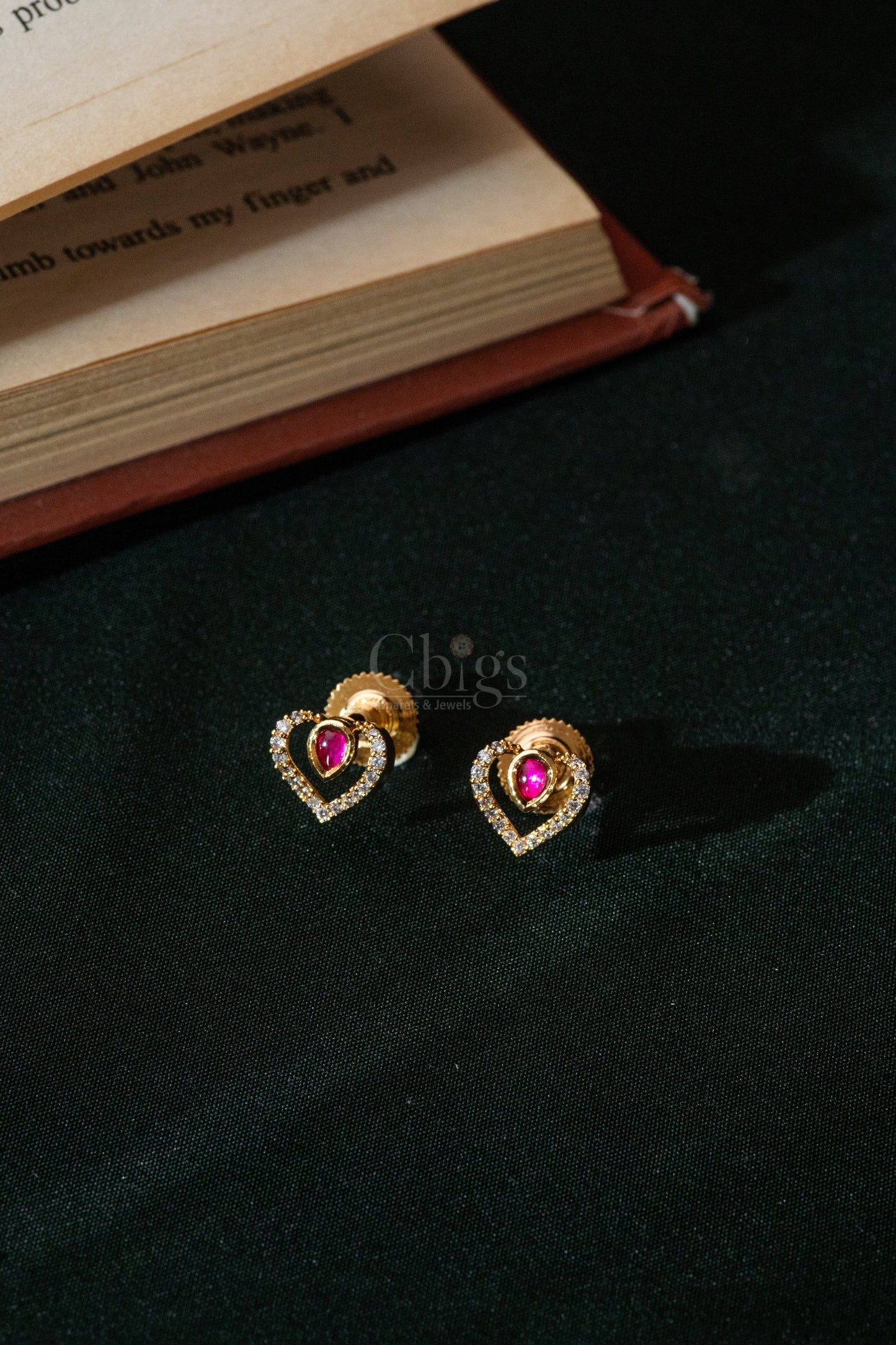 Ruby Heartline Diamond Crush Necklace Set