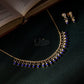 Sapphire Fan Diamond Crush Necklace Set
