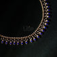 Sapphire Fan Diamond Crush Necklace Set