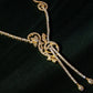 Loop Tassel Diamond Crush Necklace Set