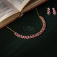 Ruby Leafline Diamond Crush Necklace Set