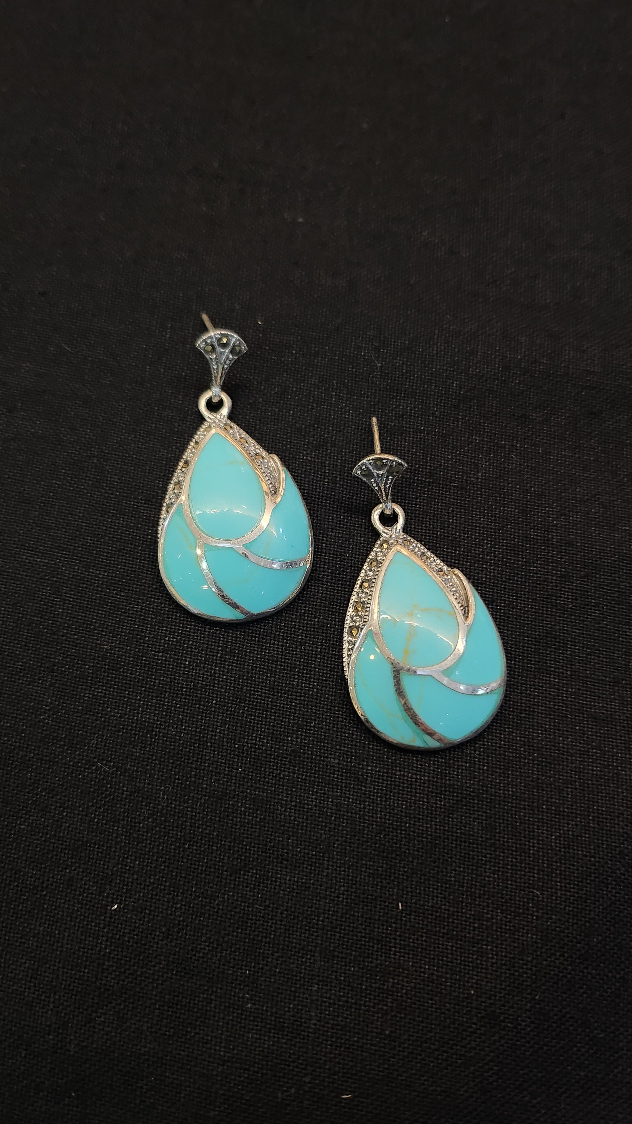 Silver Turquoise Earrings