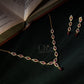 Ruby Marquise Drop Diamond Crush Necklace Set