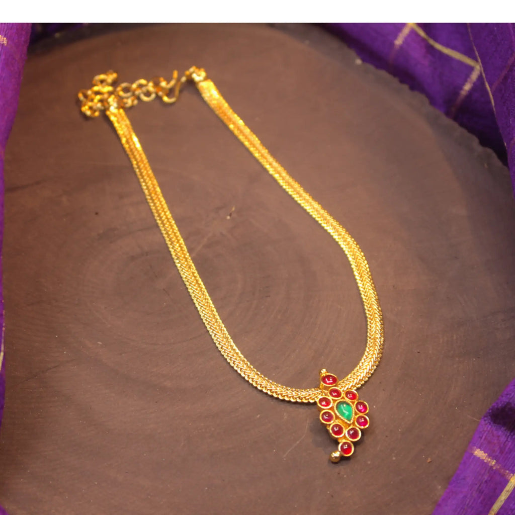Single Mango Motif Necklace – Classic & Lightweight