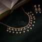 Regal Scroll Drop Diamond Crush Necklace Set