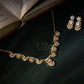 Temple Pyramid Collar Diamond Crush Necklace Set