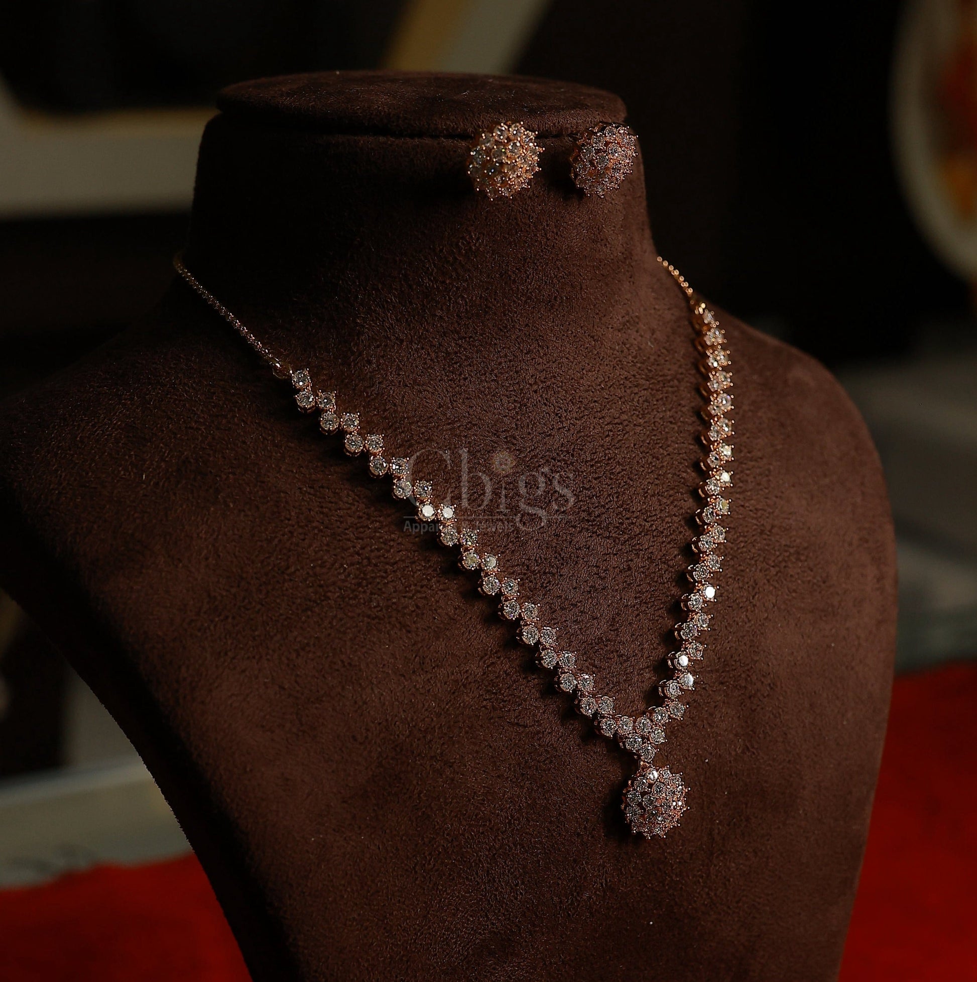 vishaka Nakshatra Real diamond like  necklace