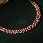 Ruby Leafline Diamond Crush Necklace Set