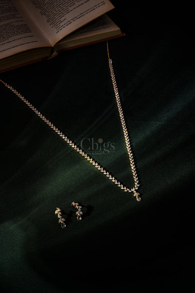 Crystal Dewdrop Diamond Crush Haram Set