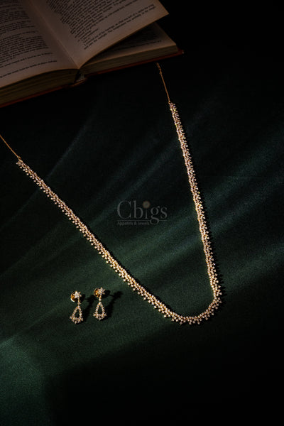 Golden Glimmer Diamond Crush Haram Set