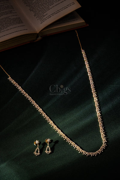 Golden Glimmer Diamond Crush Haram Set