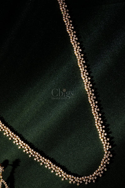 Golden Glimmer Diamond Crush Haram Set